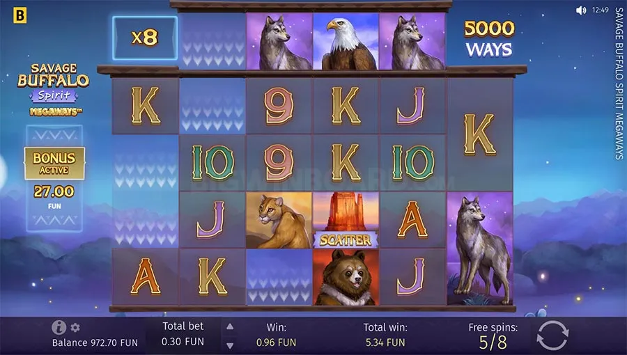 Savage Buffalo Spirit Megaways slot