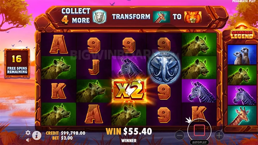 Savannah Legend slot