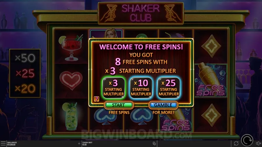Shaker Club slot