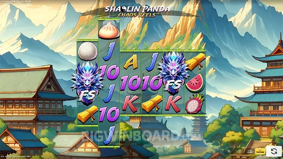 Shaolin Panda Chaos Reels slot