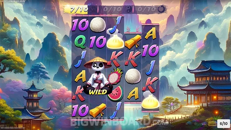 Shaolin Panda Chaos Reels slot