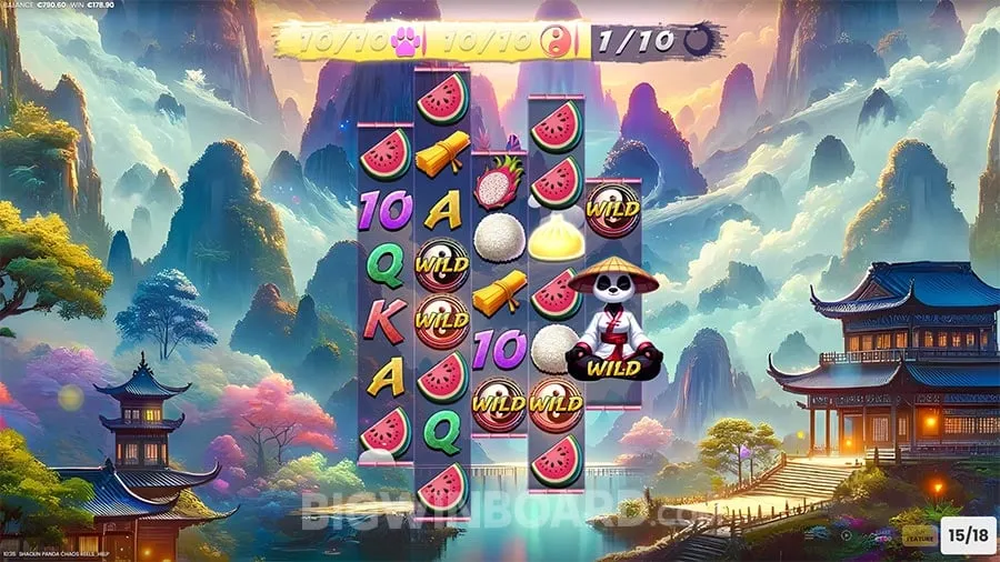 Shaolin Panda Chaos Reels slot