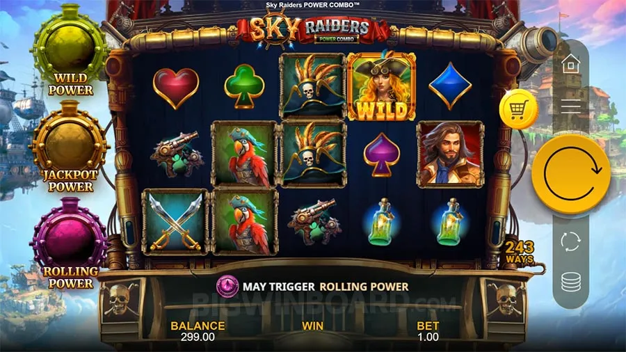 Sky Raiders Power Combo slot
