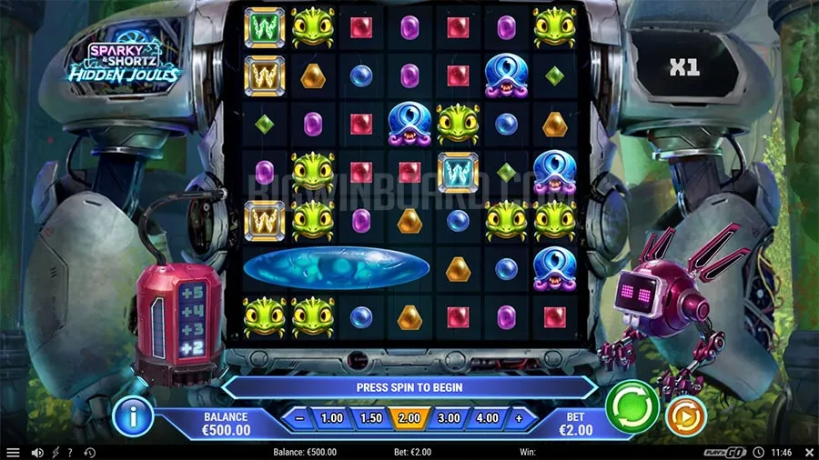 Sparky and Shortz Hidden Joules slot