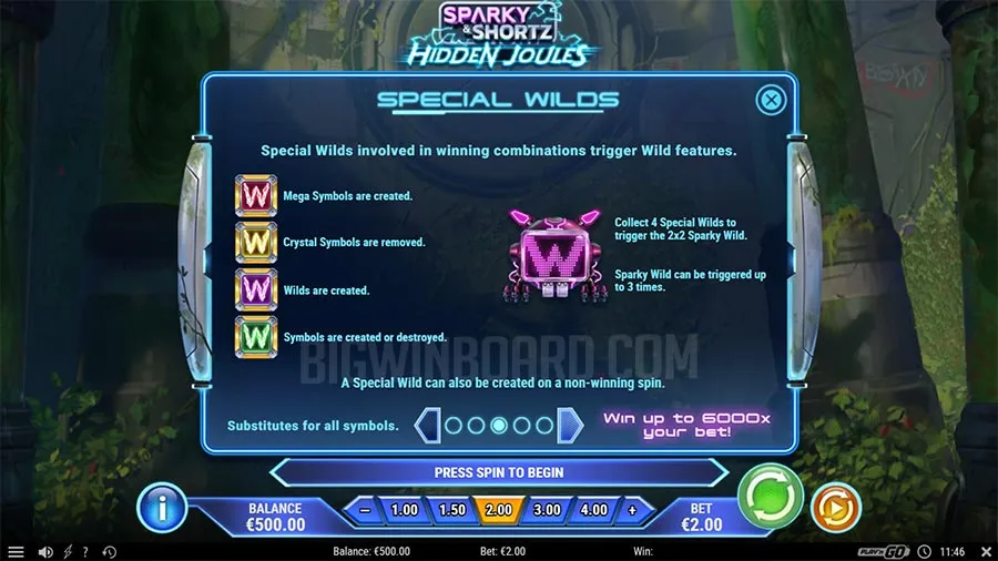 Sparky and Shortz Hidden Joules slot