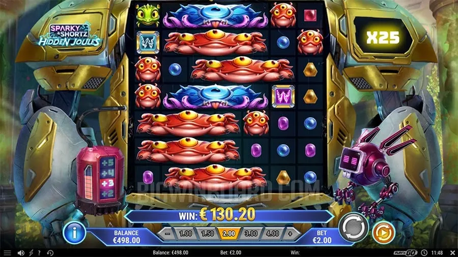 Sparky and Shortz Hidden Joules slot