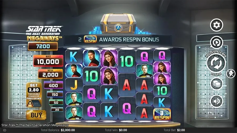 Star Trek The Next Generation Megaways slot