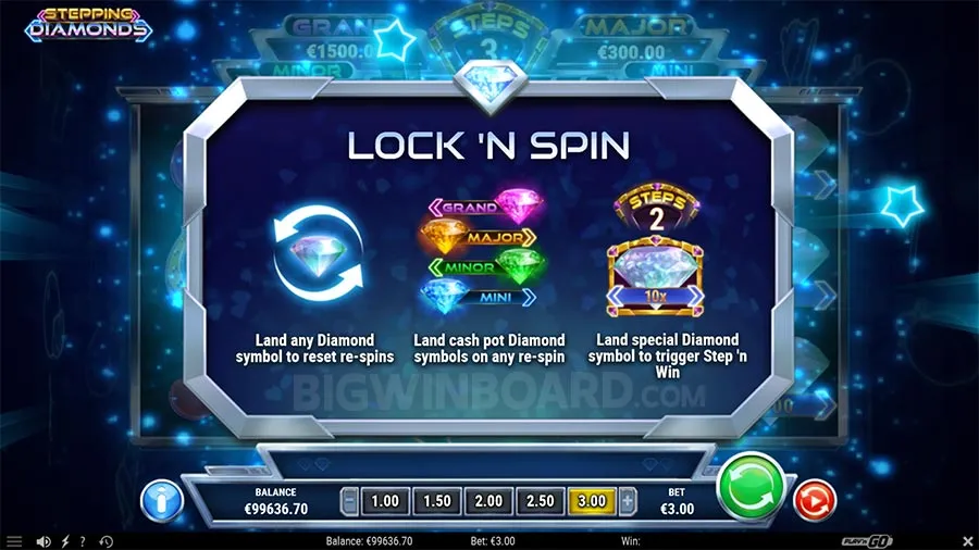 Stepping Diamonds slot