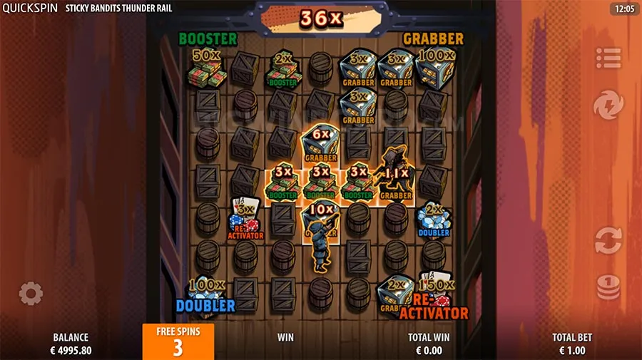 Sticky Bandits Thunder Rail slot