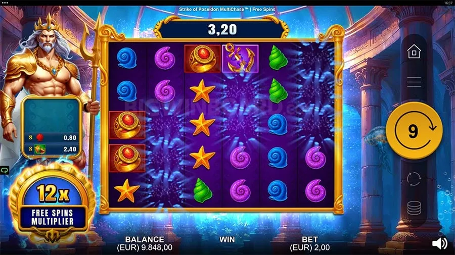 Strike of Poseidon MultiChase slot