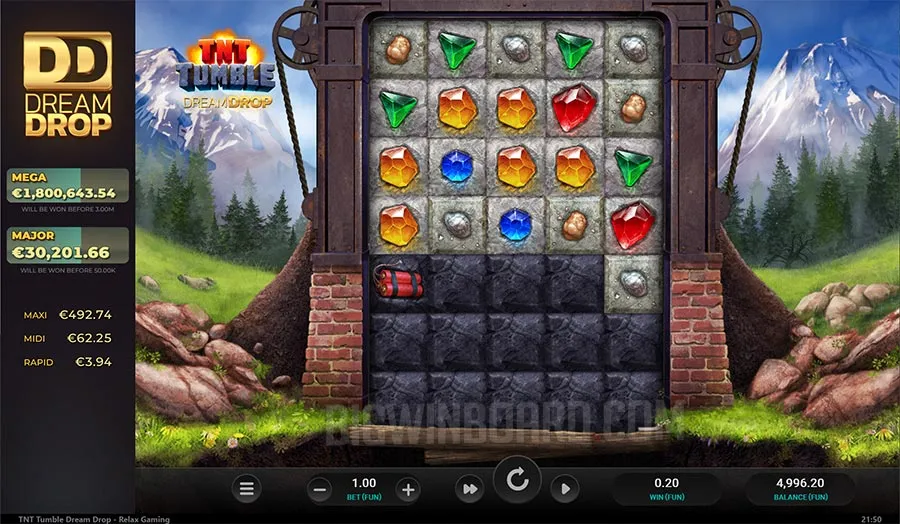 TNT Tumble Dream Drop slot