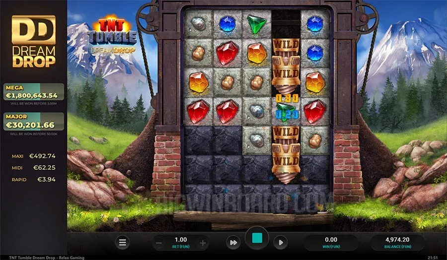 TNT Tumble Dream Drop slot