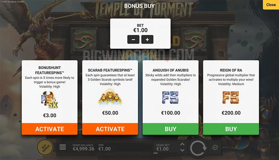 Temple of Torment slot