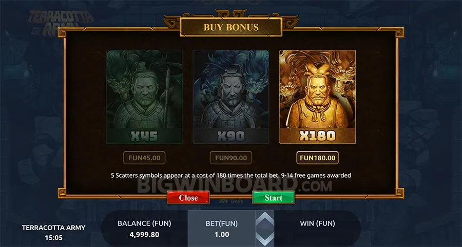 Terracotta Army slot