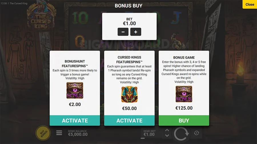 The Cursed King slot