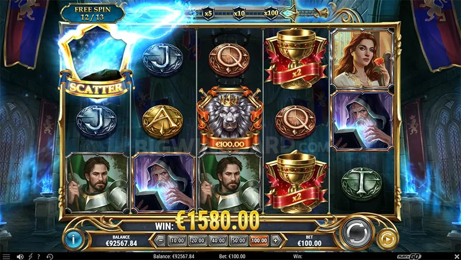 The Sword and the Grail Excalibur slot