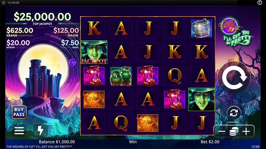 The Wizard of Oz: I'll Get You My Pretty slot