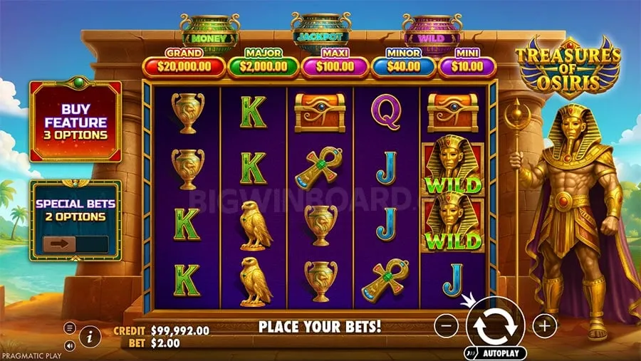 Treasures of Osiris slot