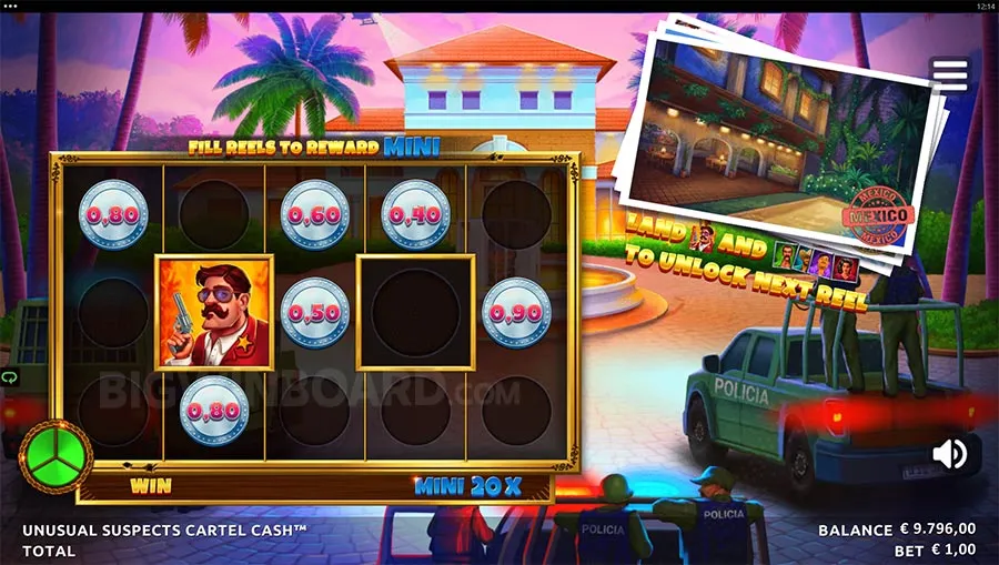 Unusual Suspects Cartel Cash slot