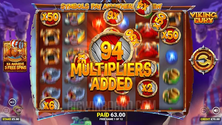Viking Fury Spinfinity slot