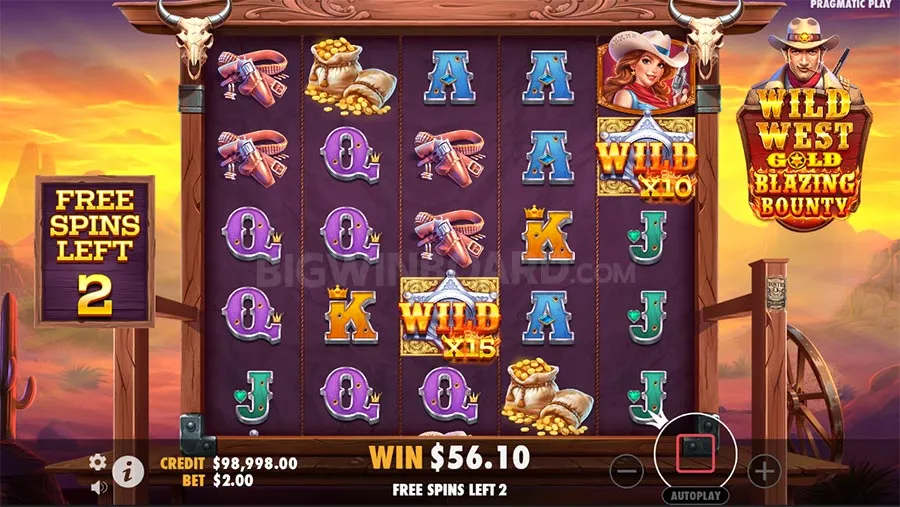Wild West Gold Blazing Bounty slot