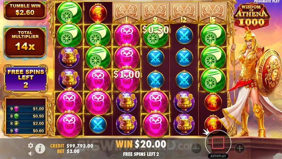 Wisdom of Athena 1000 slot