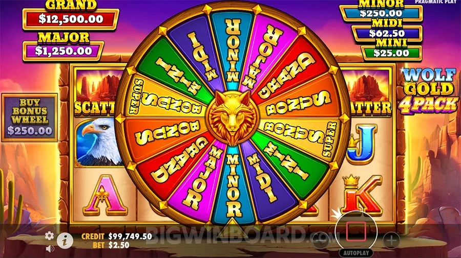 Wolf Gold 4 Pack slot