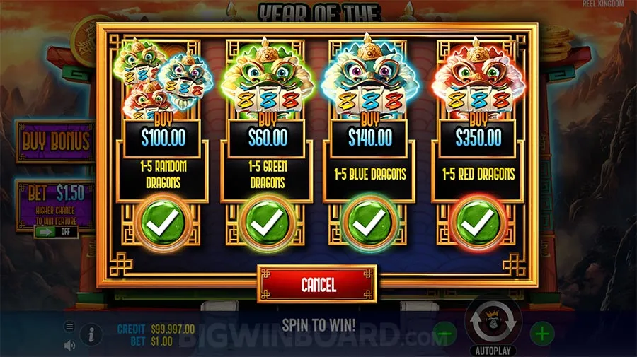 Year of the Dragon King slot