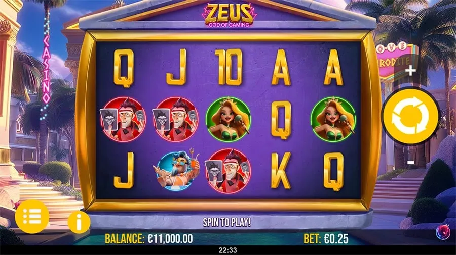 Zeus God of Gaming slot