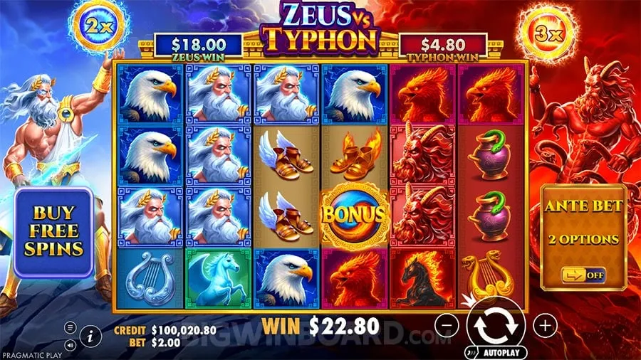 Zeus vs Typhon slot