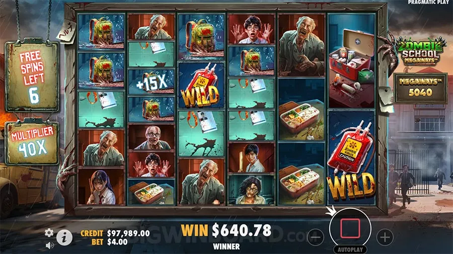 Zombie School Megaways slot