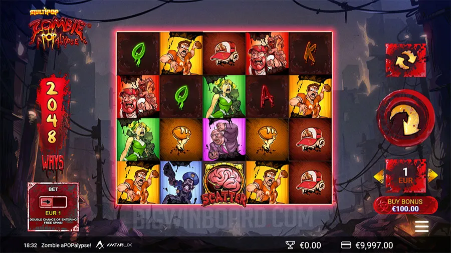 Zombie aPOPalypse MultiPop slot