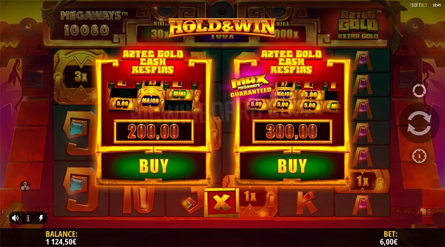 aztec gold megaways extra gold