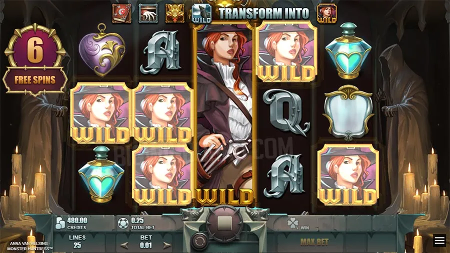 Anna Van Helsing Monster Huntress slot