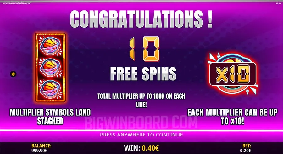 Basketball King slot