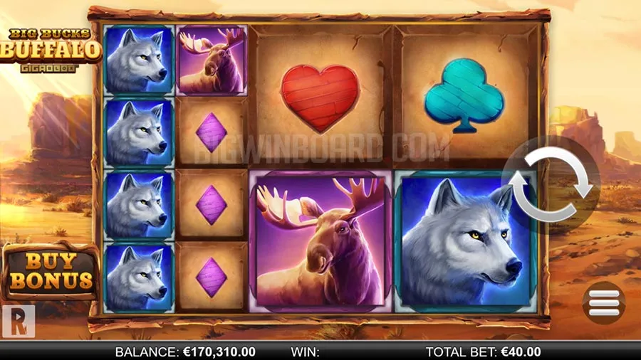 Big Bucks Buffalo Gigablox slot