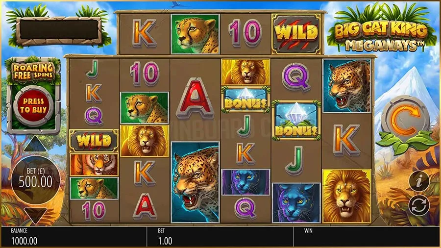 big cat king megaways slot