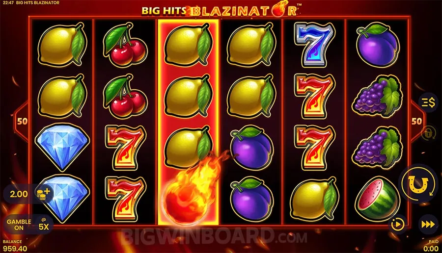Big Hits Blazinator slot