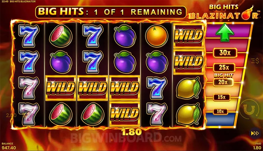 Big Hits Blazinator slot