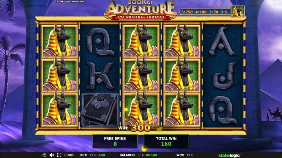 book of adventure stakelogic