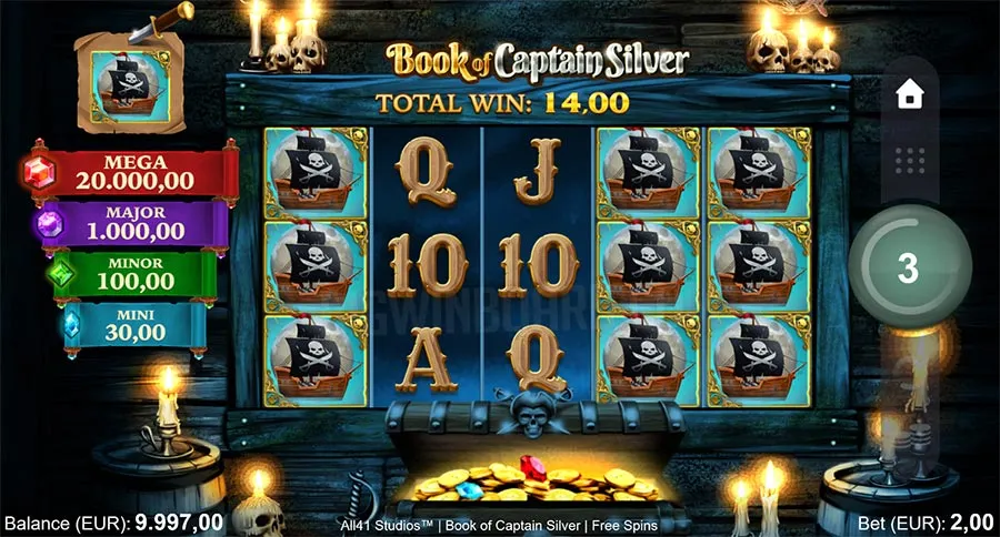 Book of Captain Silver slot