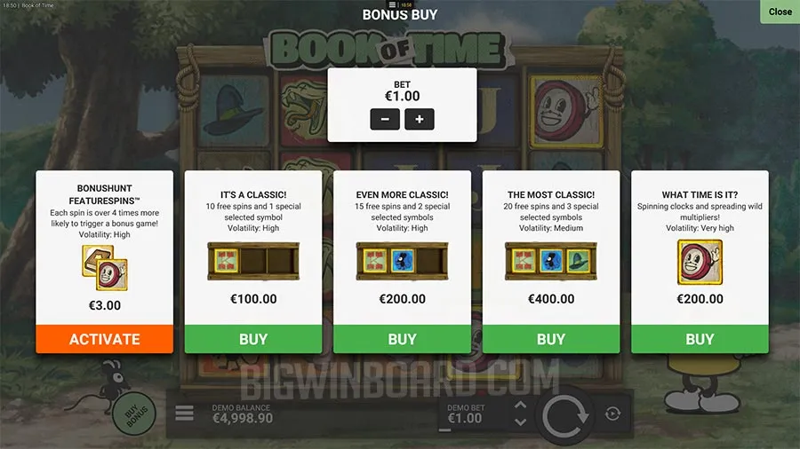 Canny the Can and the Book of Time slot