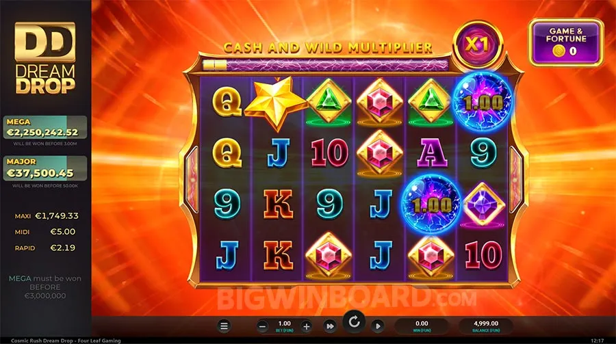 Cosmic Rush Dream Drop slot