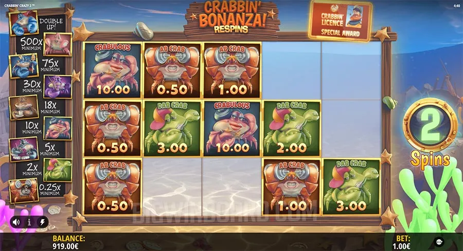 Crabbin' Crazy 2 slot