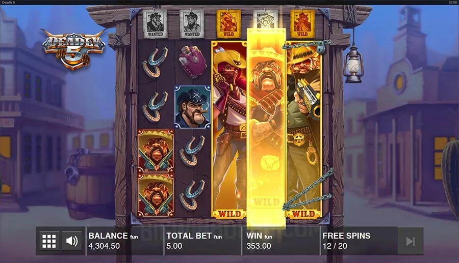 Deadly 5 slot