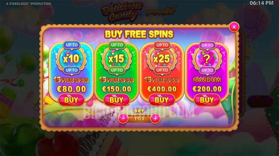 Delicious Candy PopWins slot
