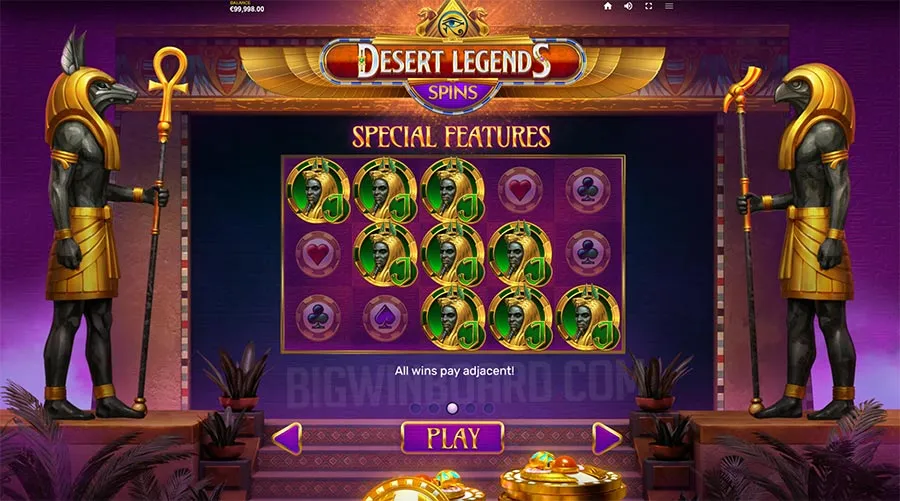 Desert Legends Spins slot