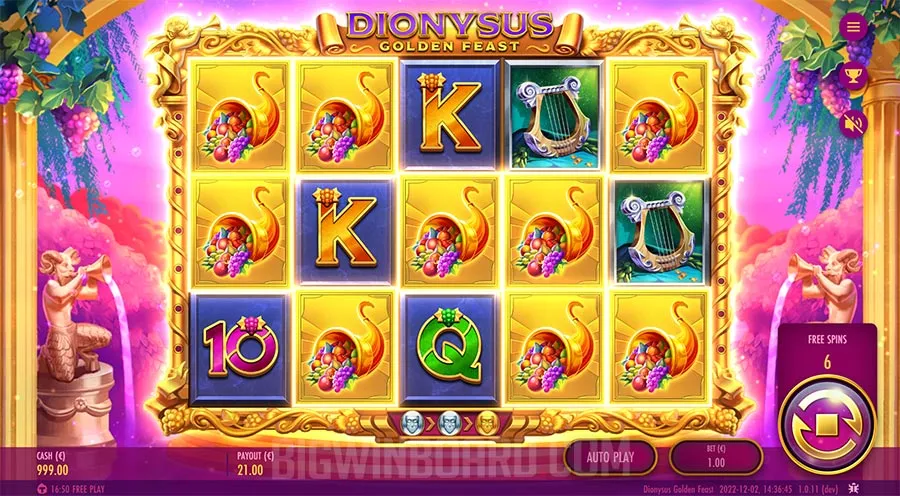 Dionysus Golden Feast slot