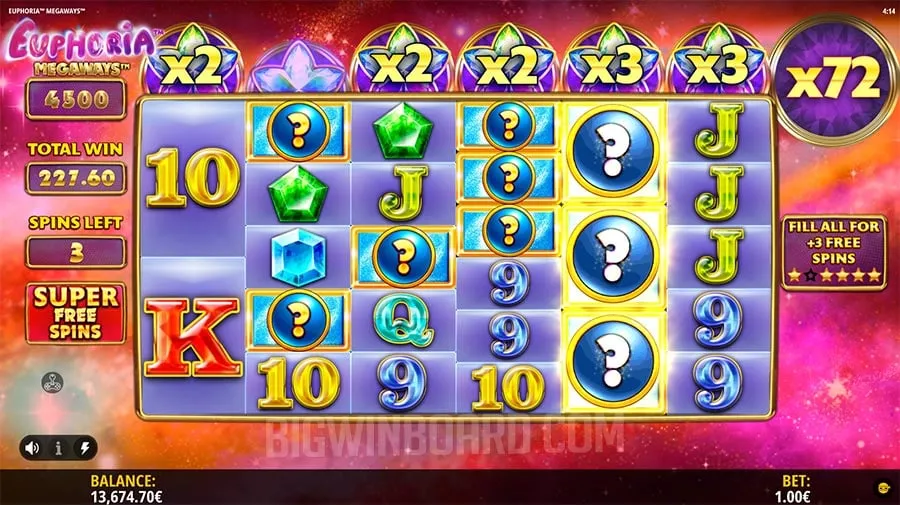 Euphoria Megaways slot