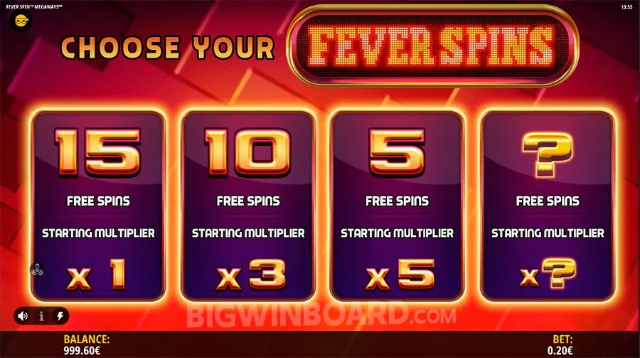 Fever Spin Megaways slot
